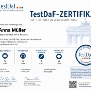 Das TestDaF-Zertifikat online kaufen
