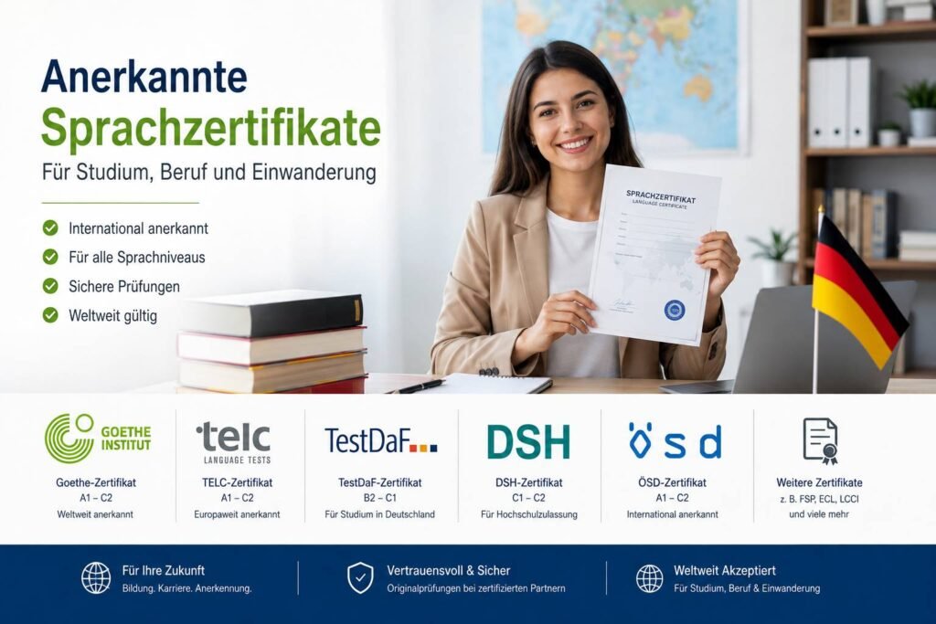 Sprachzertifikate online kaufen